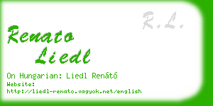 renato liedl business card